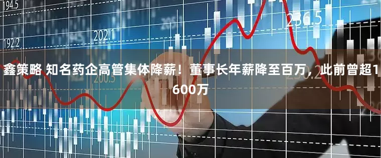 鑫策略 知名药企高管集体降薪！董事长年薪降至百万，此前曾超1600万